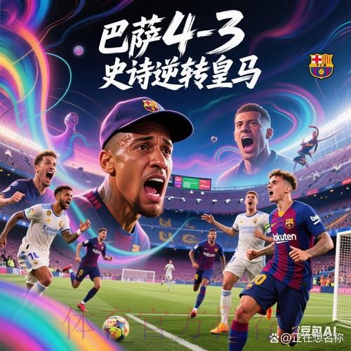 赛季四杀！巴萨4-3皇马7分领跑 姆巴佩戴帽难救主